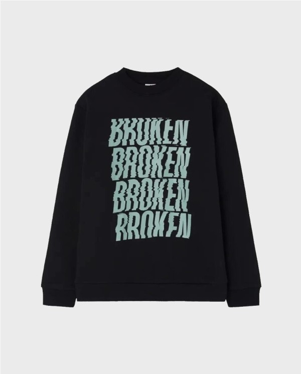 SUDADERA FELPA BROKEN