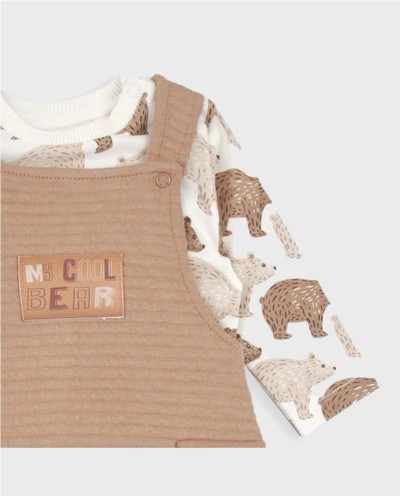 CONJUNTO PETO ALGODÓN OSOS