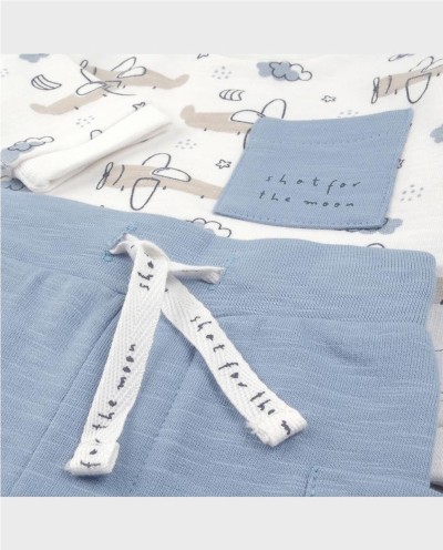 CONJUNTO ALGODÓN AIRPLANES