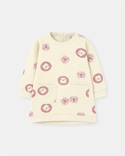 VESTIDO FELPA ESTAMPADO