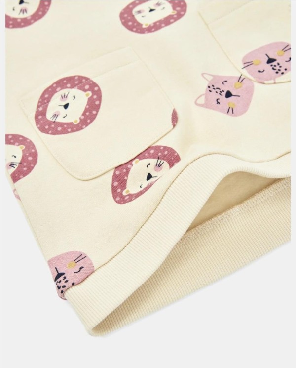 VESTIDO FELPA ESTAMPADO