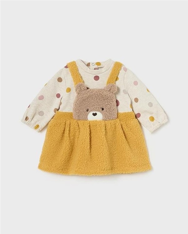 PELELE FALDA OSITO MOSTAZA