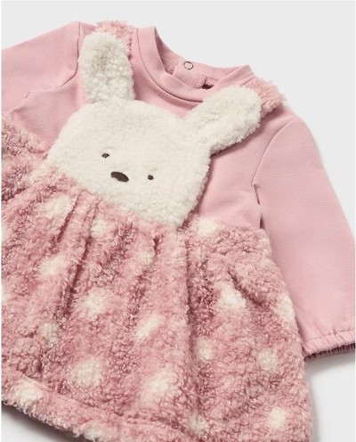 PELELE FALDA OSITO ROSADO