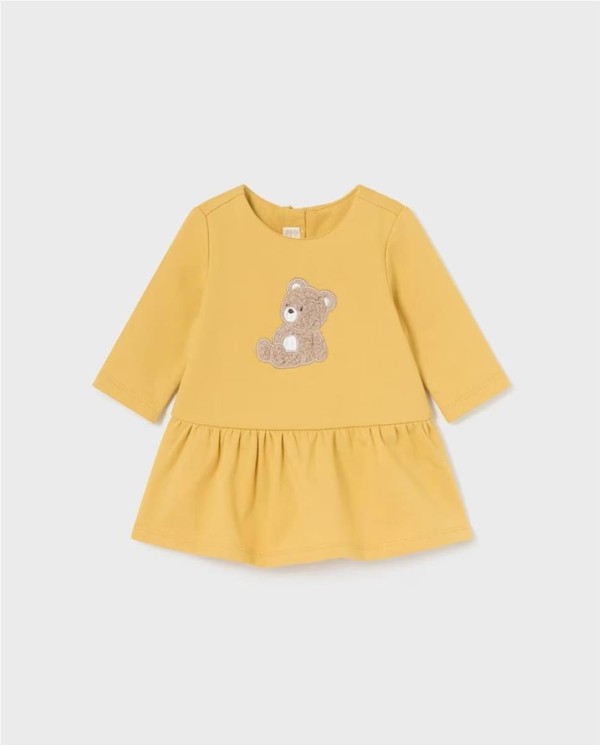 CONJUNTO 3 PIEZAS CHALECO PELO MOSTAZA