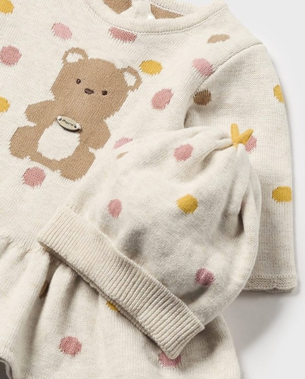 VESTIDO TRICOT CON GORRO