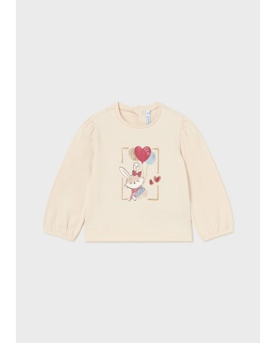 CAMISETA MANGA ABULLONADA CRUDO