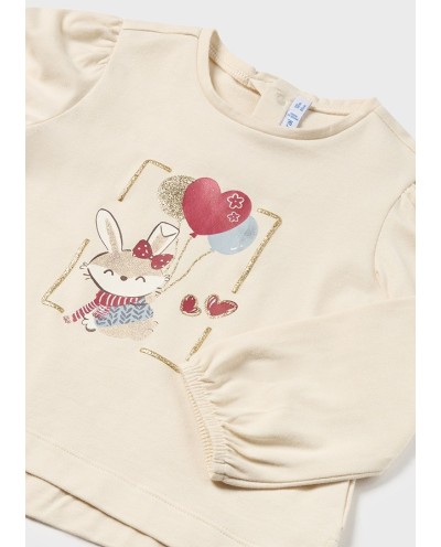 CAMISETA MANGA ABULLONADA CRUDO