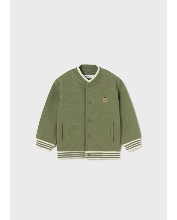 CHAQUETA BEISBOLERA OSITO VERDE BOSQUE