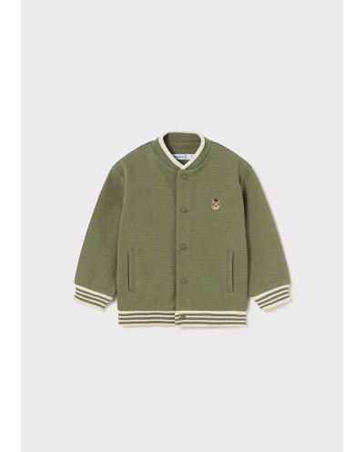 CHAQUETA BEISBOLERA OSITO VERDE BOSQUE