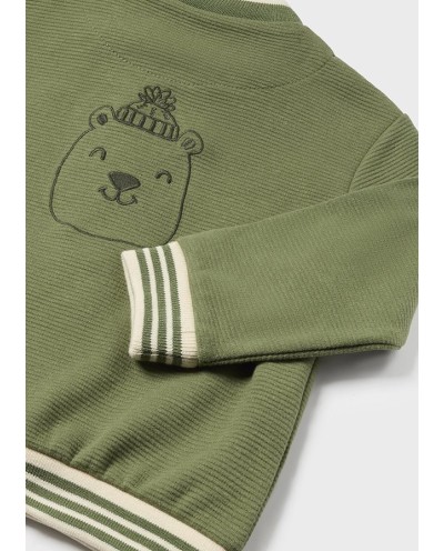 CHAQUETA BEISBOLERA OSITO VERDE BOSQUE