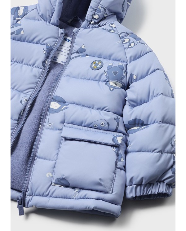 CHAQUETÓN ACOLCHADO ESTAMPADO ROBOTS