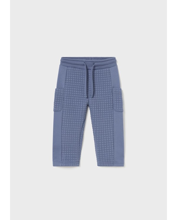 PANTALÓN DEPORTIVO COMBINADO AZUL ACERO