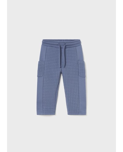 PANTALÓN DEPORTIVO COMBINADO AZUL ACERO