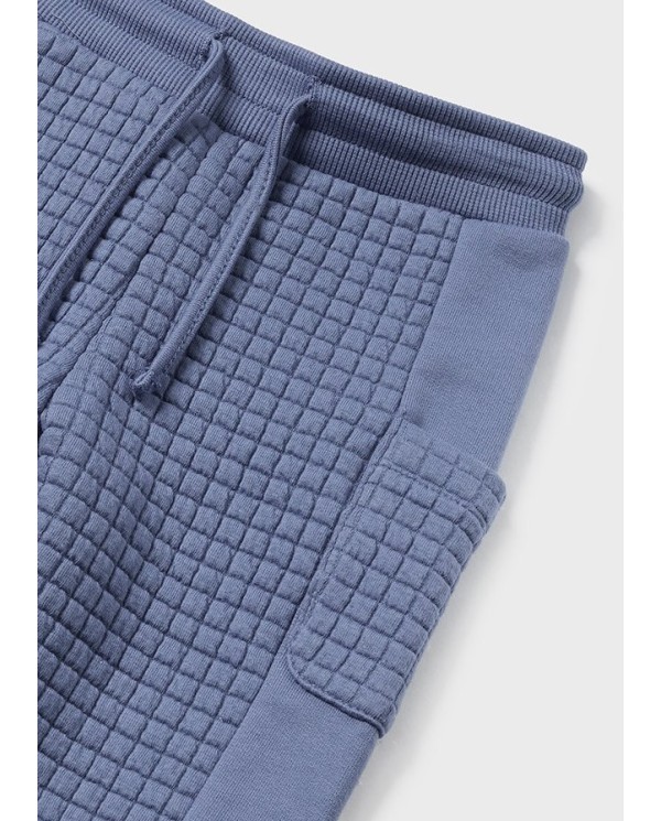 PANTALÓN DEPORTIVO COMBINADO AZUL ACERO