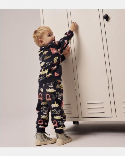 PANTALÓN AFELPADO GRAFITI INDIA INK