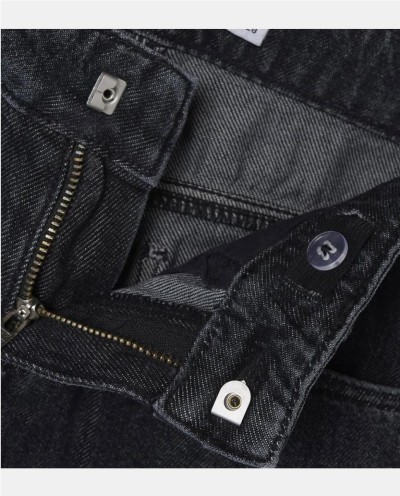 PANTALÓN TEJANO ANCHO CHICA DARK GREY DENIM