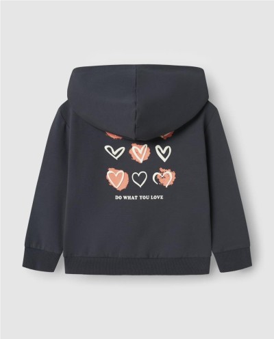 CHAQUETA CAPUCHA HEARTS INDIA INK