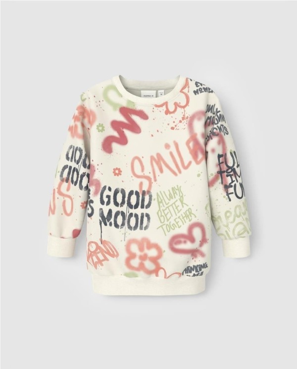 SUDADERA LARGA GRAFITI NATA