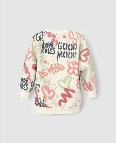 SUDADERA LARGA GRAFITI NATA