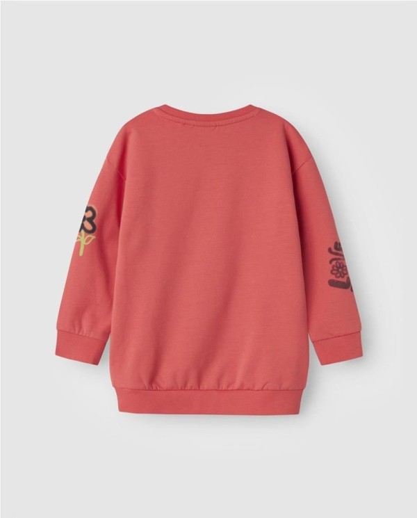 SUDADERA LARGA GRAFITI NARANJA 2