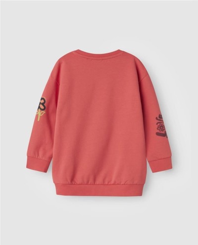 SUDADERA LARGA GRAFITI NARANJA