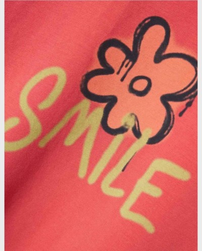 CAMISETA MANGA LARGA GRAFITI FUSION CORAL