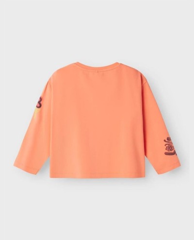 CAMISETA MANGA LARGA GRAFITI NARANJA