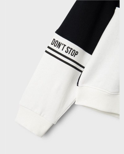 SUDADERA CORTE DISTENDIDO NEGRO