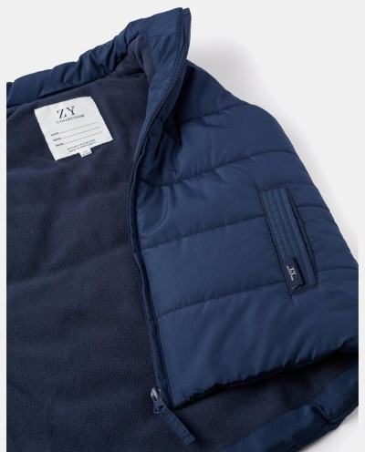 CHALECO ACOLCHADO CON FORRO POLAR AZUL MARINO
