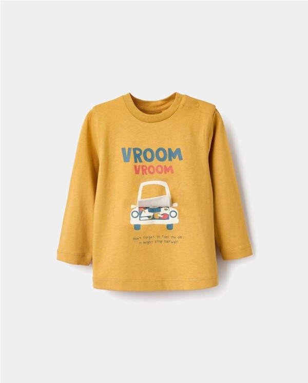 CAMISETA MANGA LARGA COCHE CON CAPÓ 3 D 2