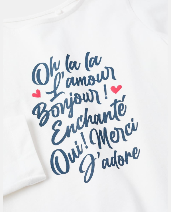 CAMISETA M/L FANTASIA BLANCO