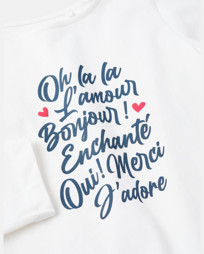 CAMISETA M/L FANTASIA BLANCO