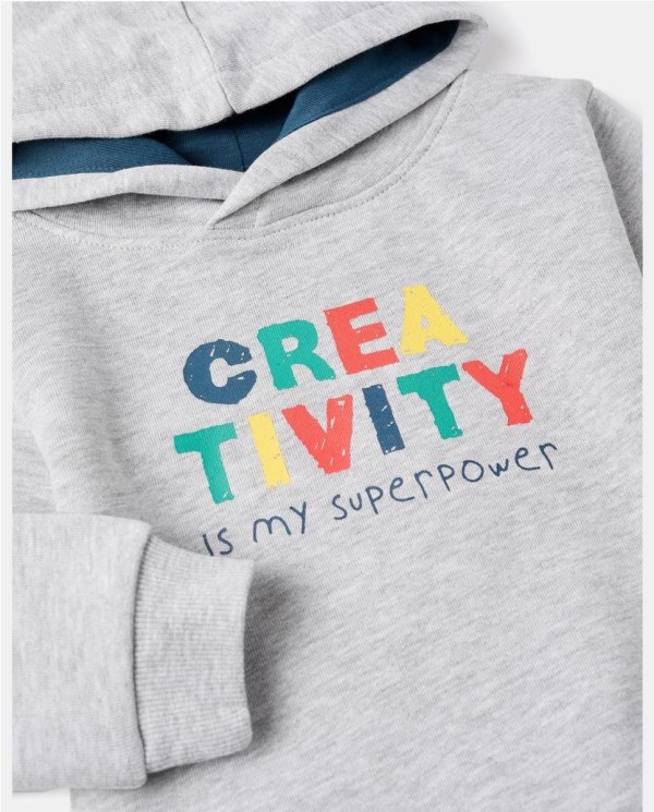 CHANDAL SUDADERA CAPUCHA "CREATIVITY"