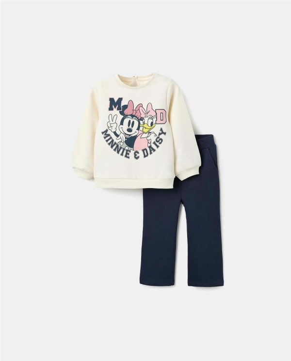 CONJUNTO PANTALON ACAMPANADO Y SUDADERA "MINNIE & DAISY"