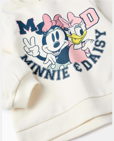 CONJUNTO PANTALON ACAMPANADO Y SUDADERA "MINNIE & DAISY"