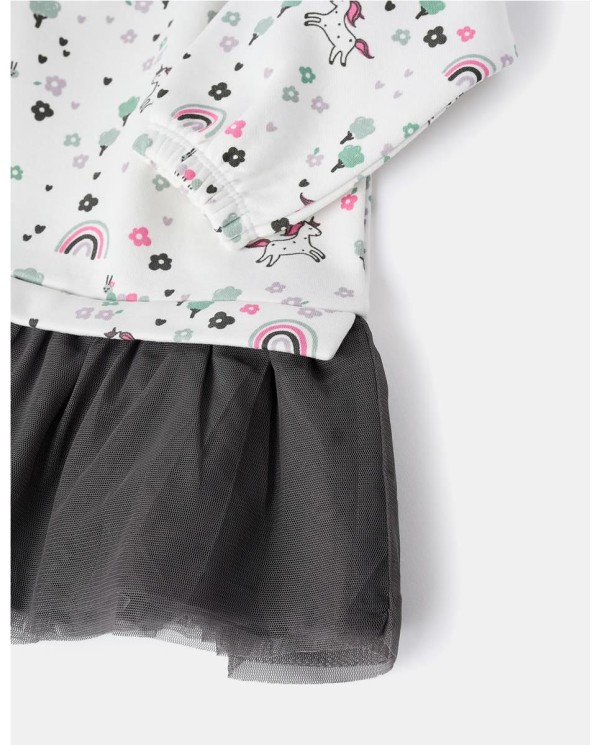 VESTIDO CON FALDA DE TUL "UNICORNIO"