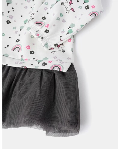 VESTIDO CON FALDA DE TUL "UNICORNIO"