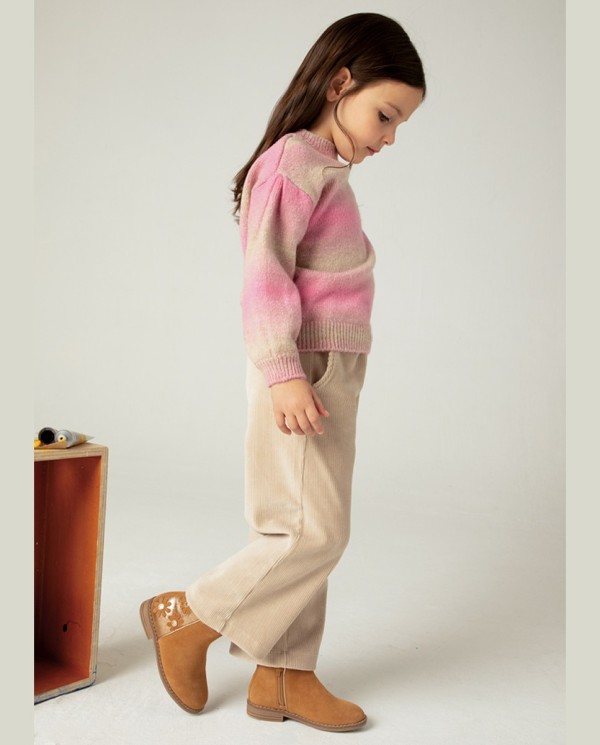 PANTALÓN PANA ACAMPANADO CRUDO