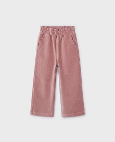 PANTALÓN PANA ACAMPANADO ROSADO