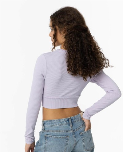 CAMISETA CROPPED CANALÉ ROSA