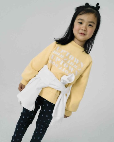 SUDADERA C/C FANTASIA MOSTAZA