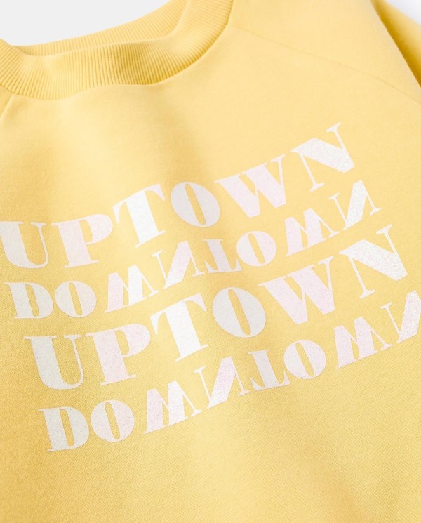 SUDADERA C/C FANTASIA MOSTAZA