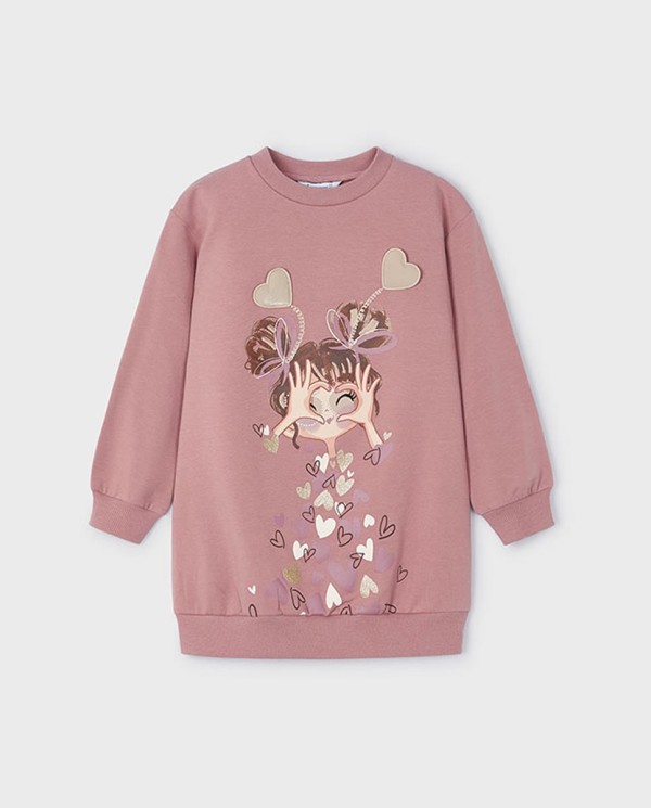 VESTIDO FELPA HEARTS 2