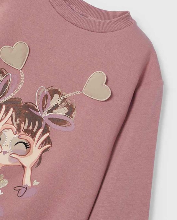 VESTIDO FELPA HEARTS