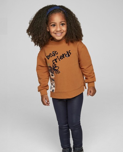 CONJUNTO LEGGING CON SUDADERA LOVE CARAMELO