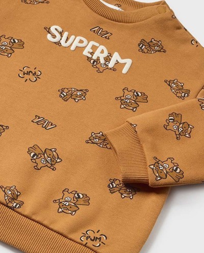 SUDADERA ESTAMPADA SUPER M