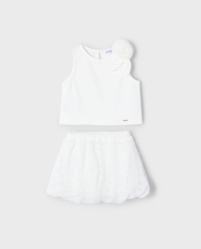 CONJUNTO FALDA GLOBO Y TOP