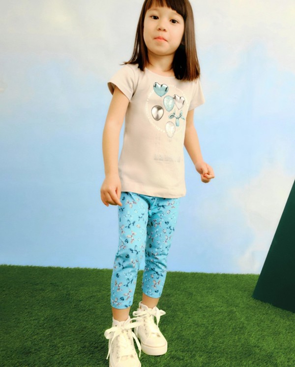 LEGGING PIRATA ESTAMPADO ANIS CLARO