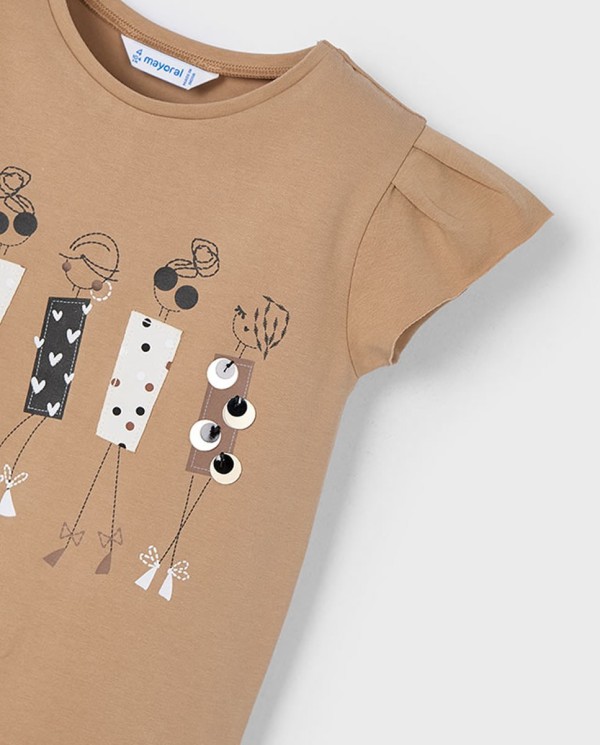CAMISETA M/C NIÑAS TOSTADO 2