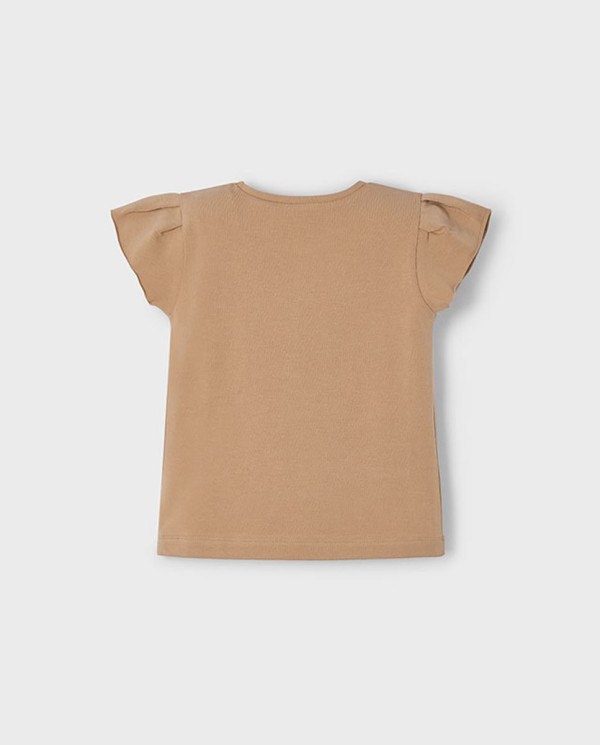 CAMISETA M/C NIÑAS TOSTADO